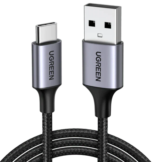 UGREEN 60128 USB A TO C QUICK CHARGING CABLE NYLON BRAIDED 2M